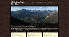 Desktop Screenshot of banffnotary.com